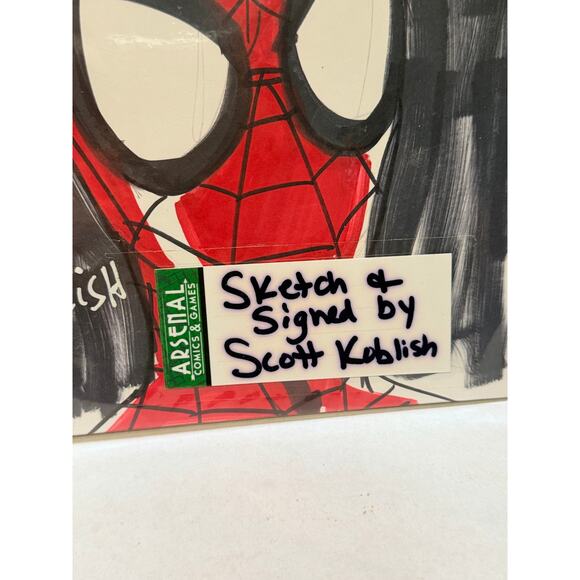 Peter Parker: Spectacular Spider-Man #300 Scott Koblish Original Sketch Signed